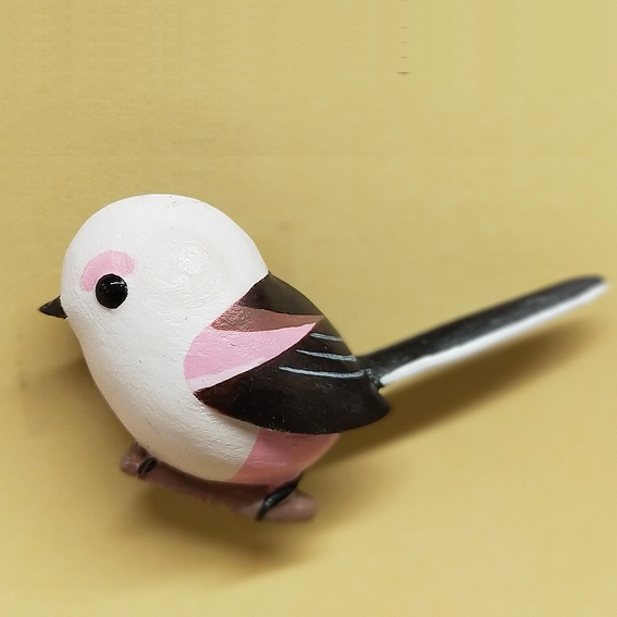 ｎｏｎｏＢＩＲＤ ブローチ　シマエナガ